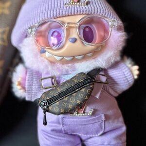 Purple Monster Plush Toy with Sunglasses